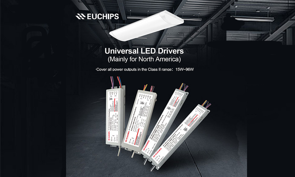 15W-96W Universal LED Drivers from Euchips